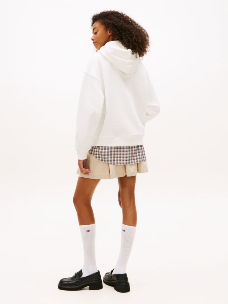 Μπεζ Hoody Σε Boxy Γραμμή  Γυναίκες