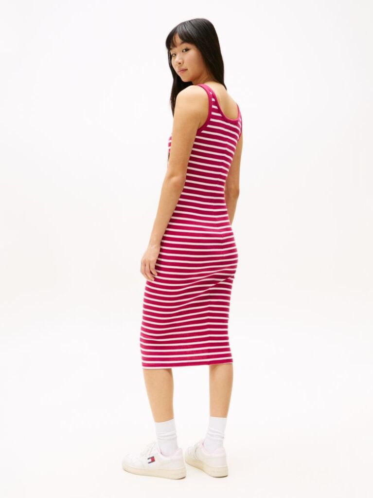 Multi Ribbed Midi Slim Bodycon Dress  Women