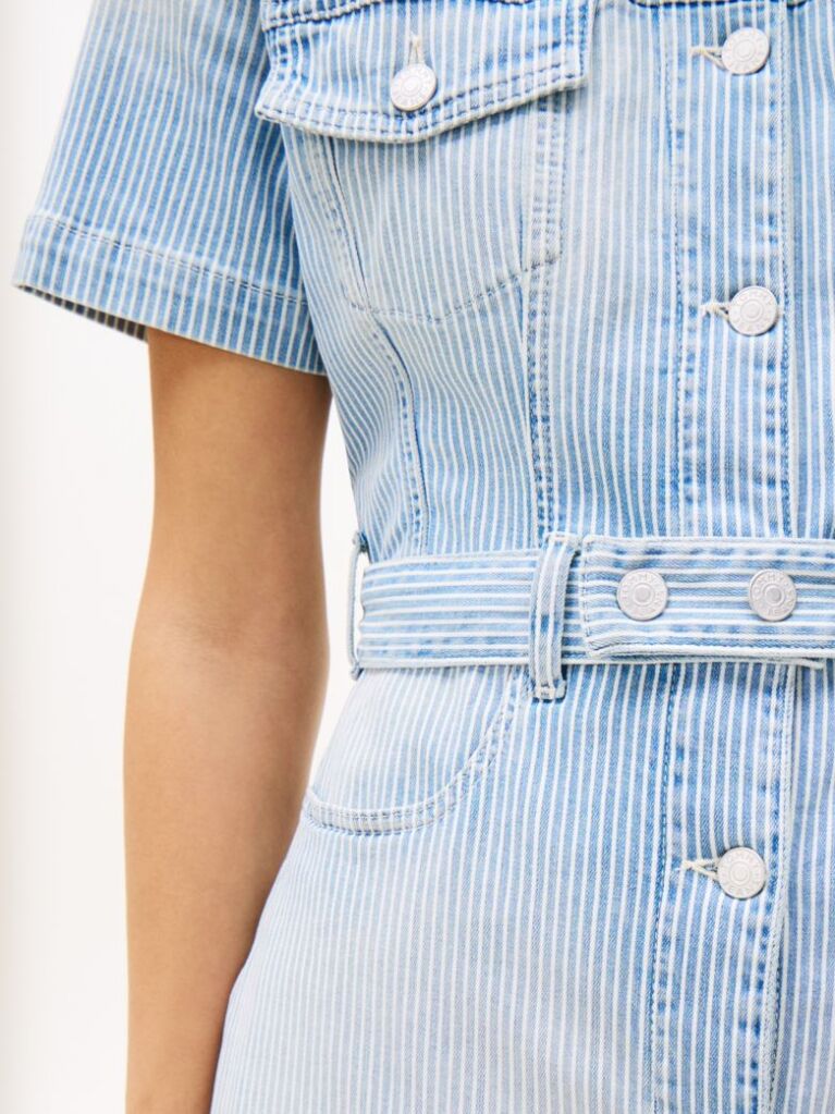 Denim Button-Down Denim Mini Dress  Women
