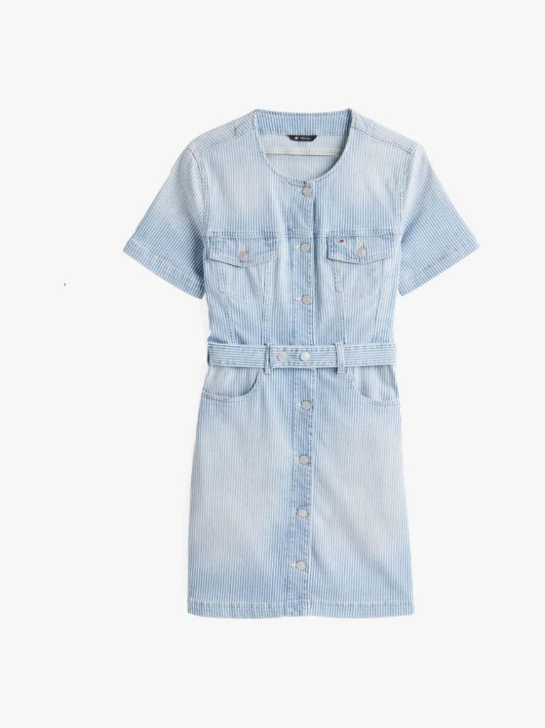 Denim Button-Down Denim Mini Dress  Women