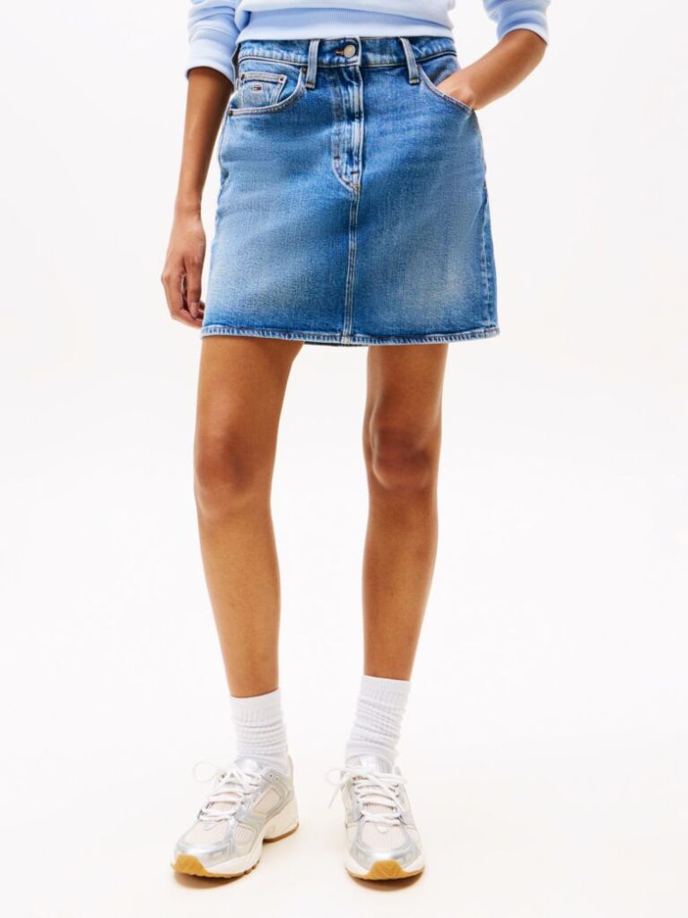 Denim Denim Μίνι Mom Φούστα Με Ξεθωριασμένο Εφέ  Γυναίκες