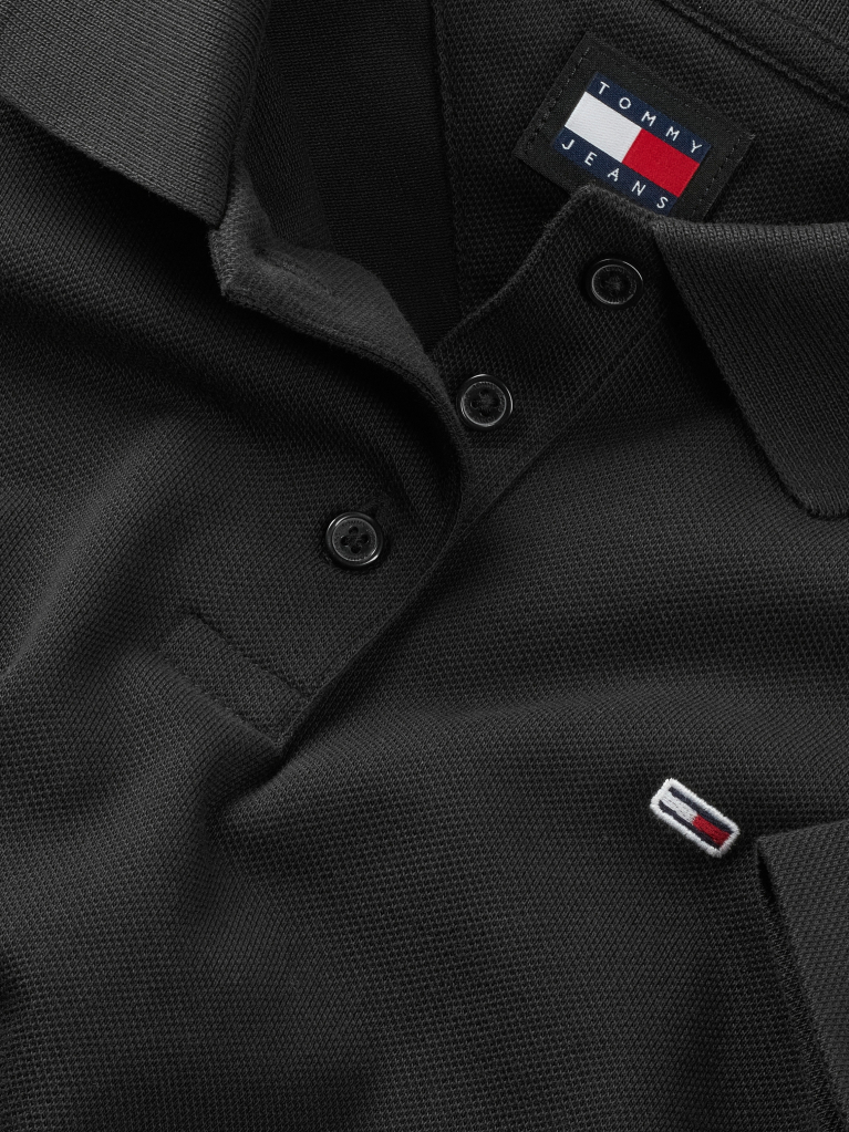Black Essential Slim Fit Polo  Women