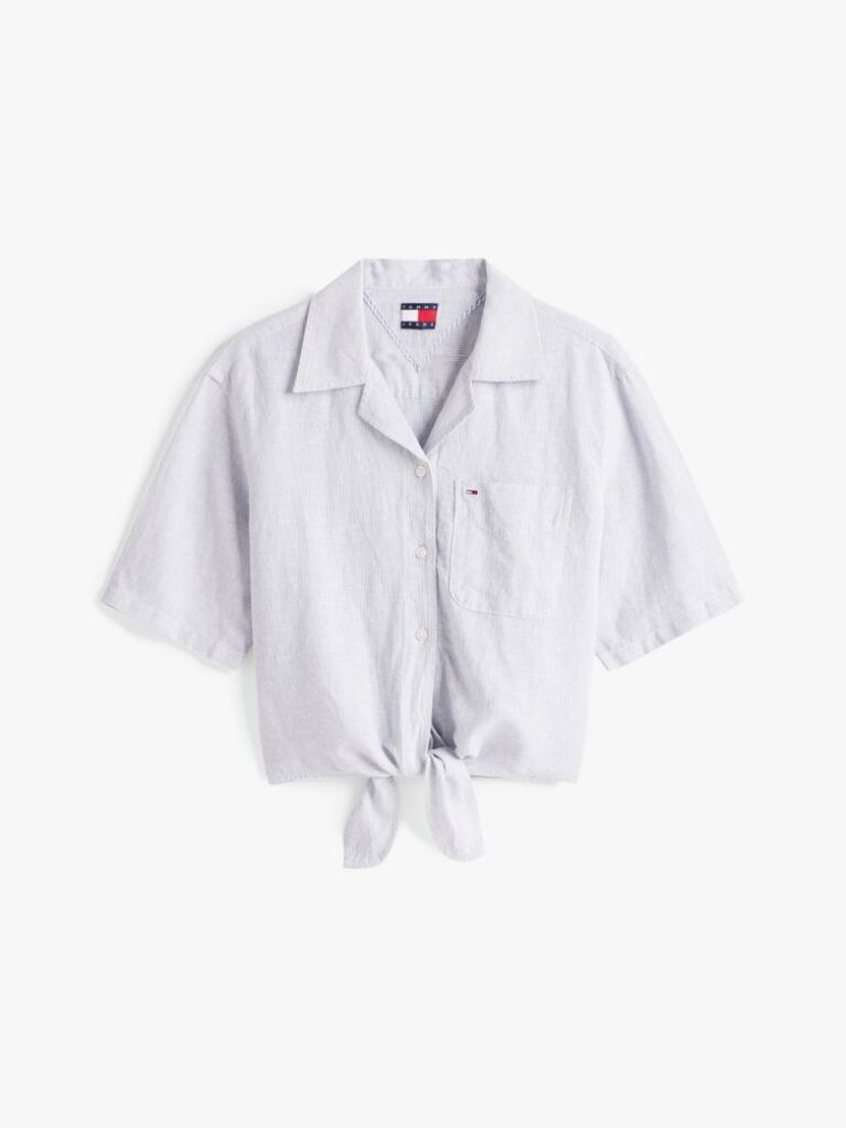 Multi Cropped Relaxed Short Sleeve Shirt  Women