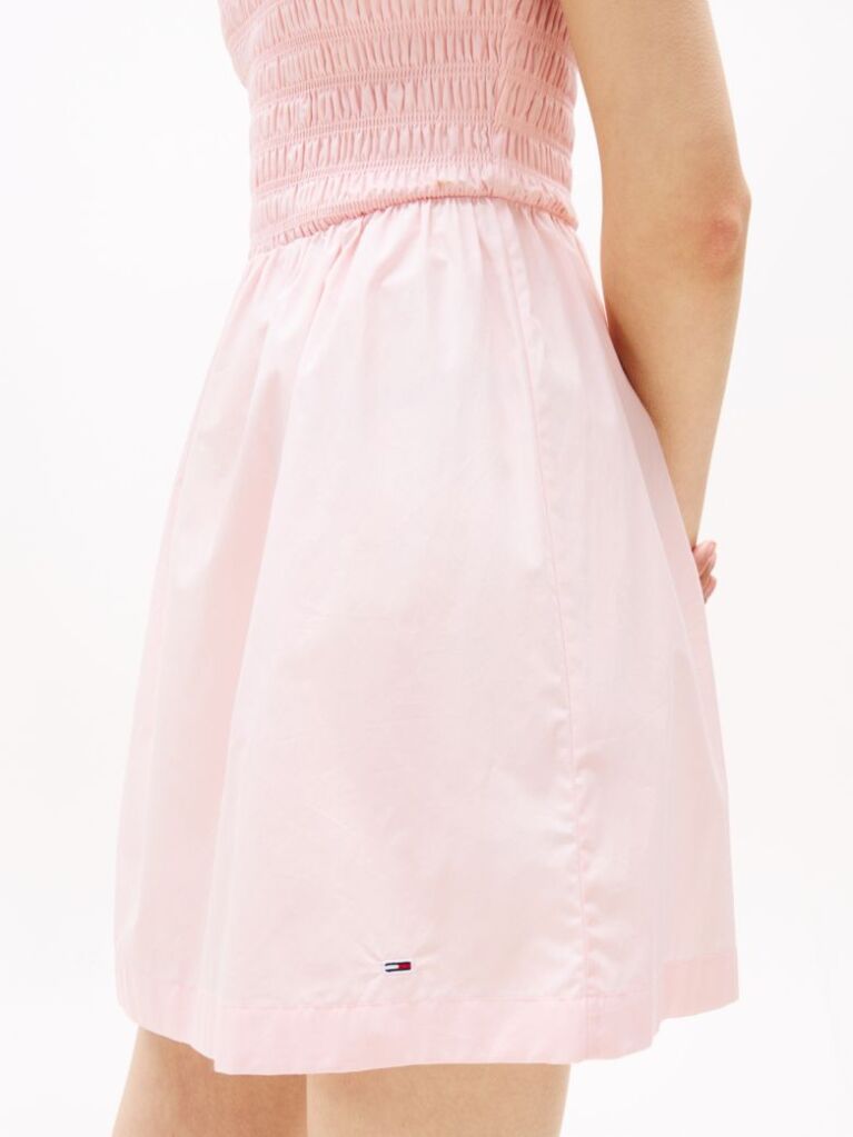 Pink Halterneck Fit And Flare Mini Dress  Women