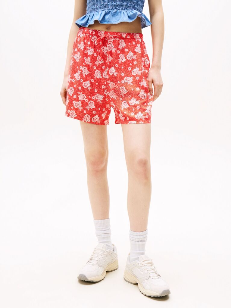 Multi Tropical Print Shorts  Women