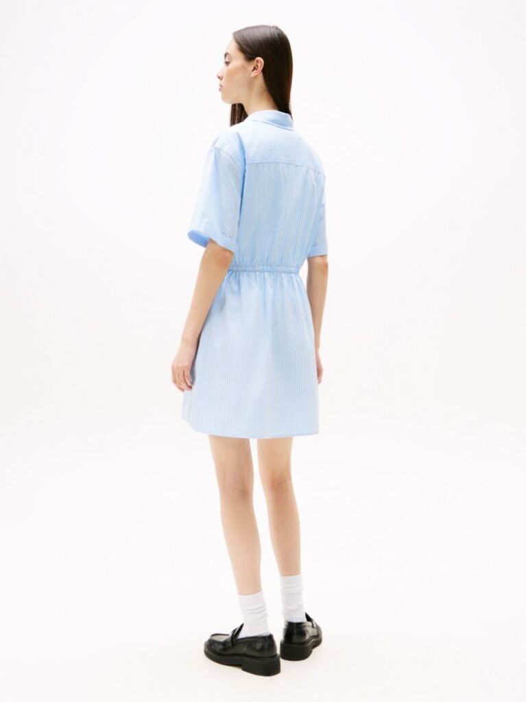 Multi Stripe Relaxed Mini Shirt Dress  Women