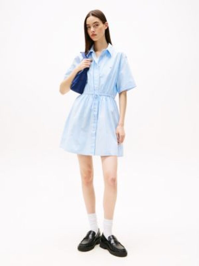 Multi Stripe Relaxed Mini Shirt Dress  Women