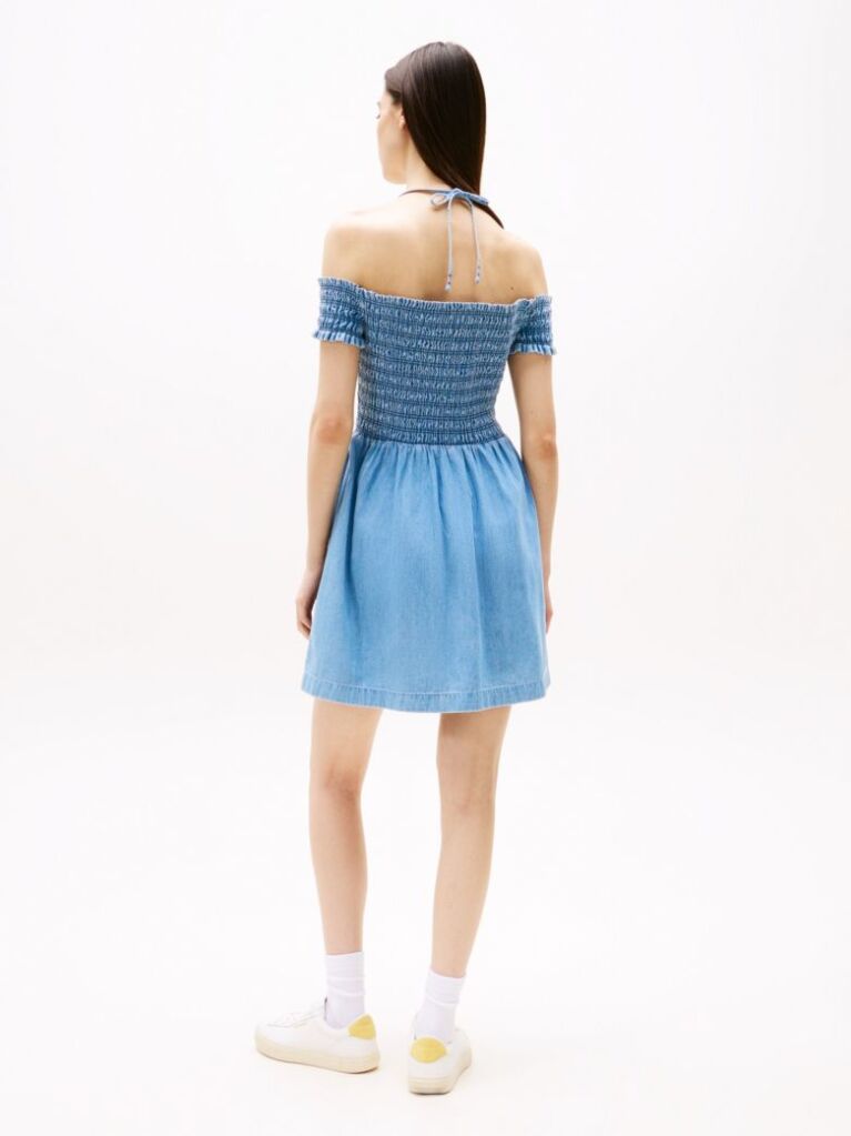 Denim Chambray Εβαζέ Μίνι Φόρεμα  Γυναίκες
