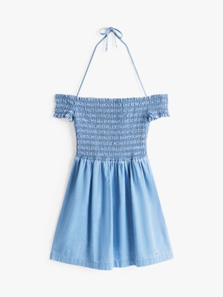 Denim Chambray Εβαζέ Μίνι Φόρεμα  Γυναίκες
