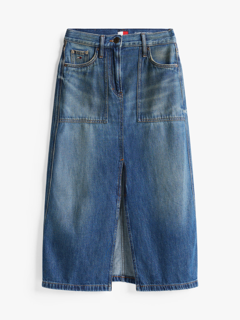 Denim Claire Utility Denim Midi Skirt  Women