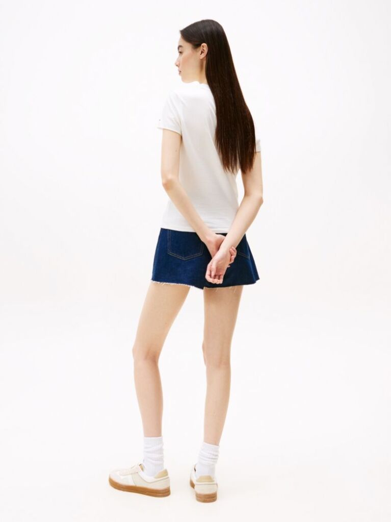 Beige Slim Fit Butterfly T-Shirt  Women