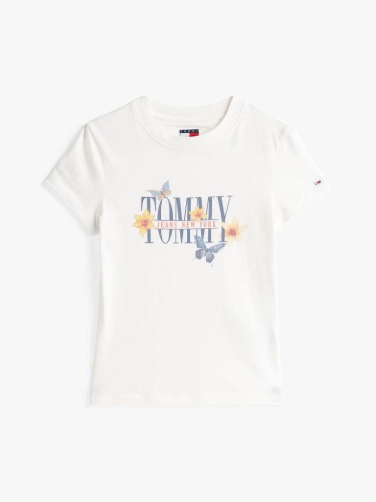 Beige Slim Fit Butterfly T-Shirt  Women