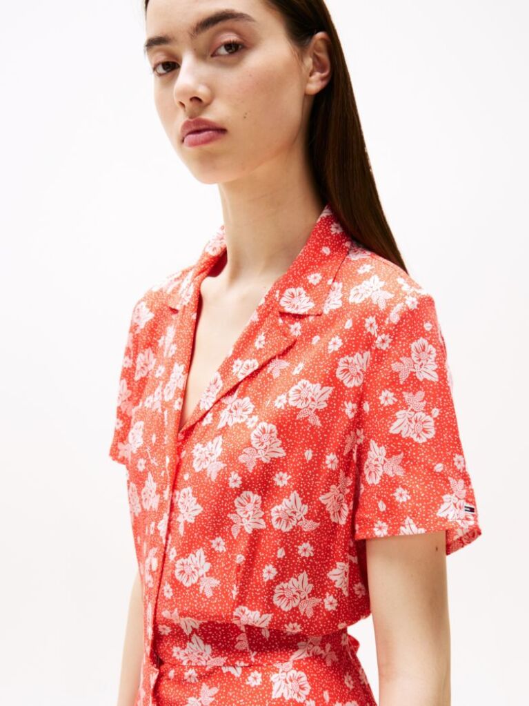 Multi Floral Print Slim Mini Dress  Women