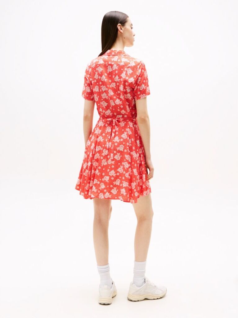 Multi Floral Print Slim Mini Dress  Women