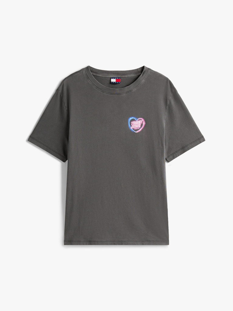 Black Relaxed Neon T-Shirt  Women