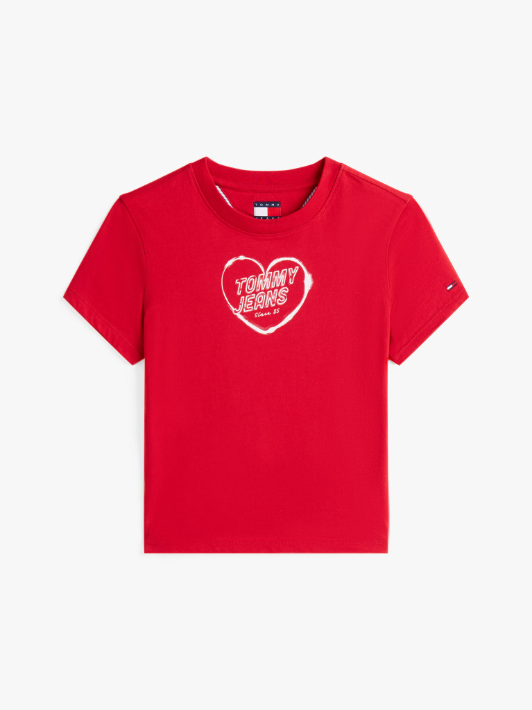 Red Graphic Slim T-Shirt  Women