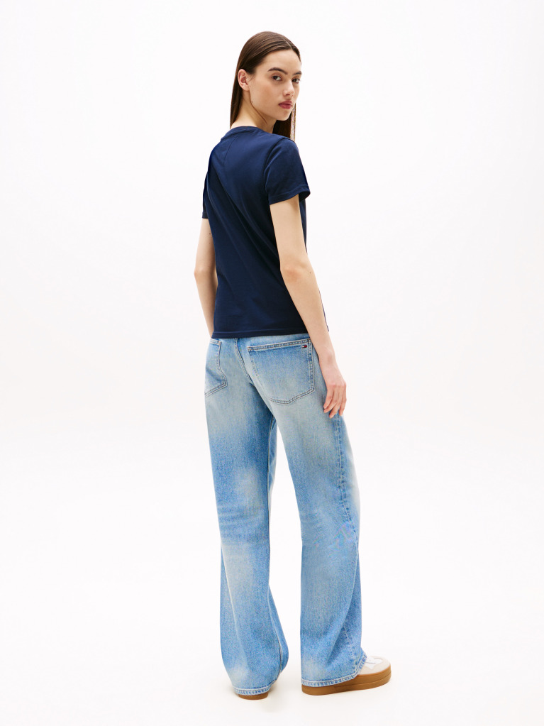 Blue Regular Essential Logo Tee  Women