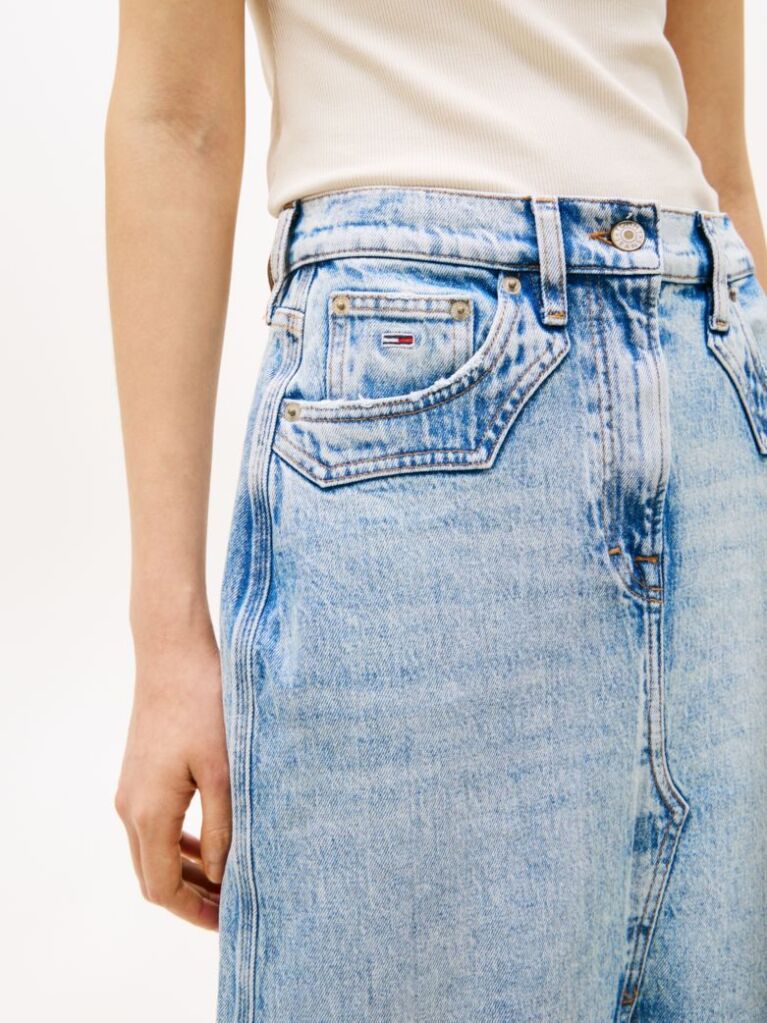 Denim Claire Straight Denim Maxi Skirt  Women