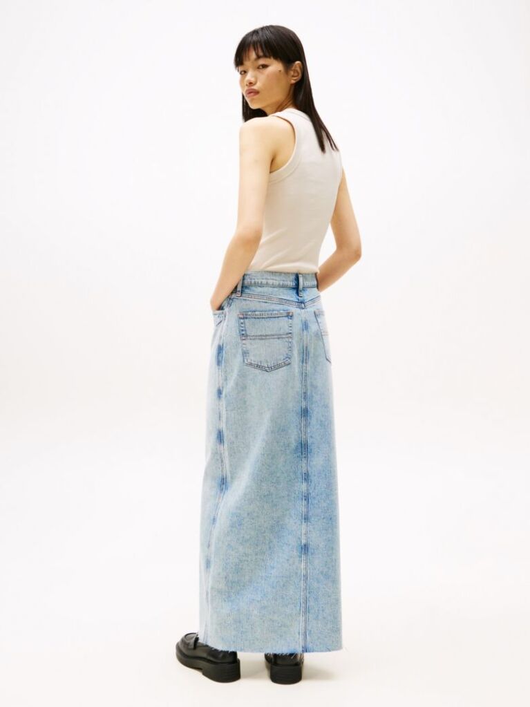 Denim Claire Straight Denim Maxi Skirt  Women