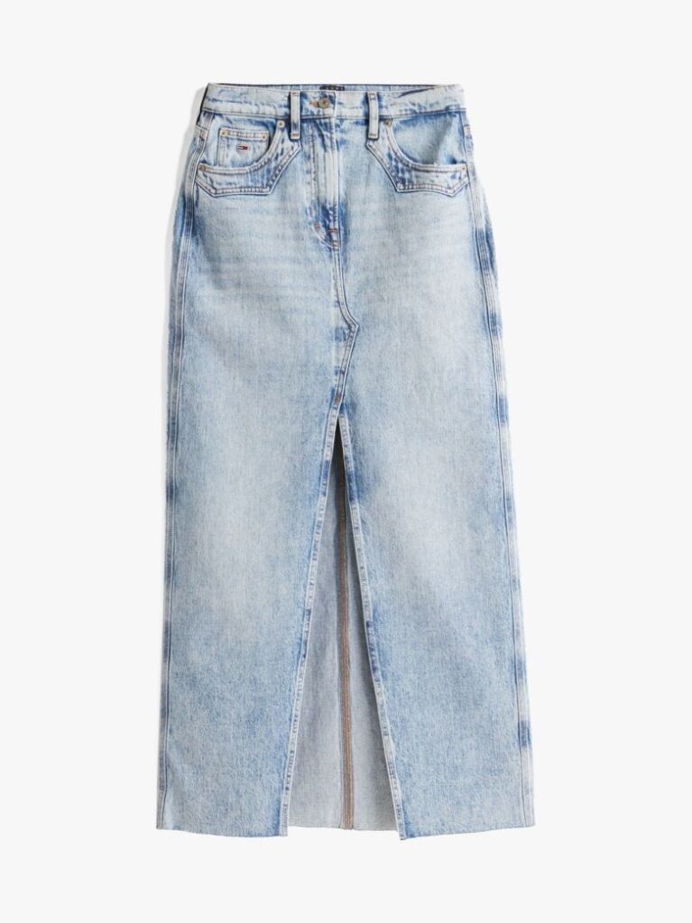 Denim Claire Straight Denim Maxi Skirt  Women