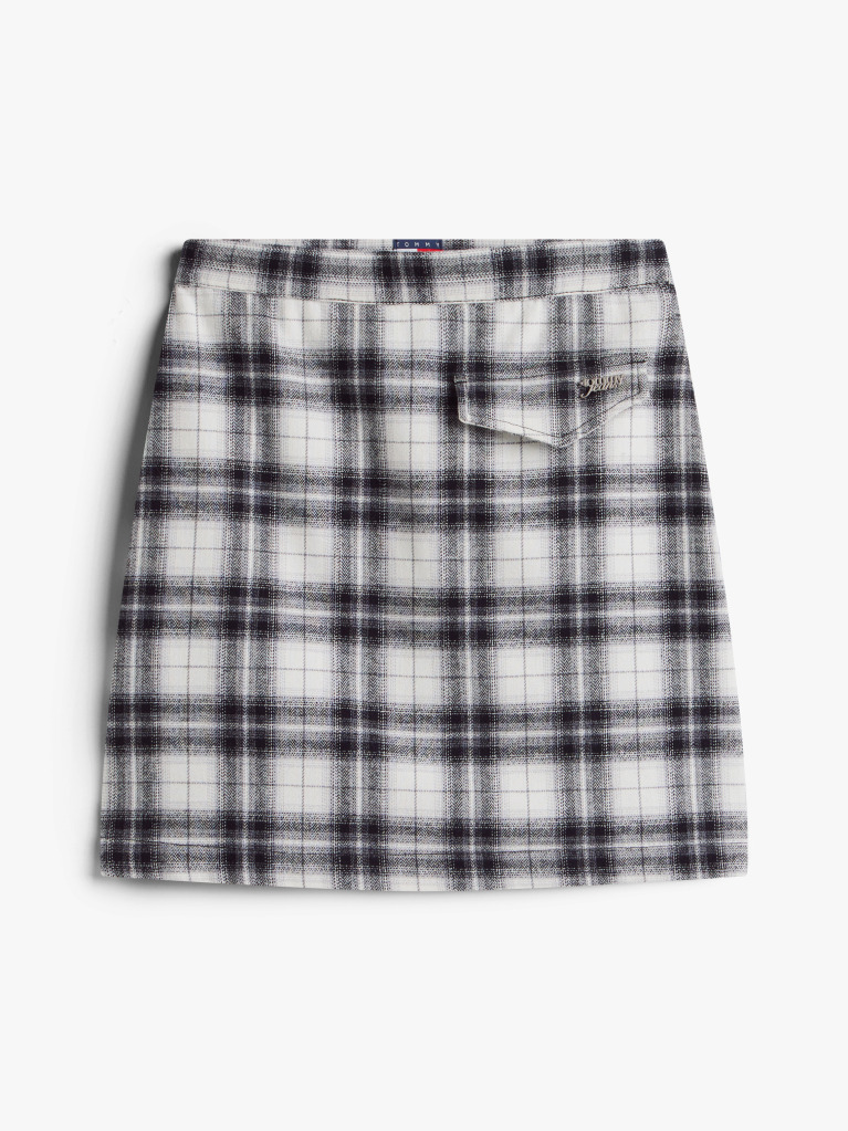 Μπεζ Ψηλόμεση Flannel Μίνι Φούστα Σε Α Γραμμή  Γυναίκες