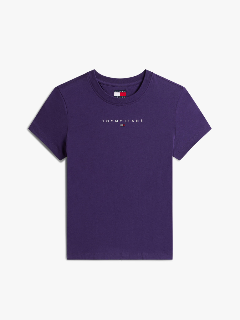 Purple Slim Bling Linear Tee  Women