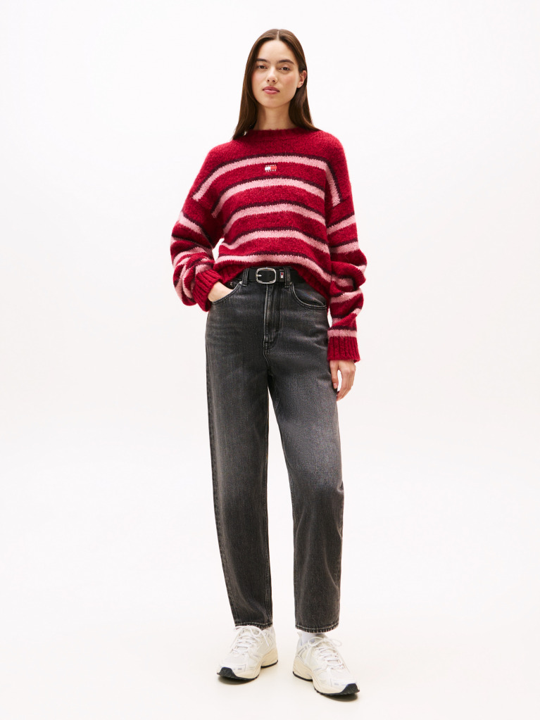 Denim Ψηλόμεσο Mom Τζιν Σε Tapered Γραμμή  Γυναίκες