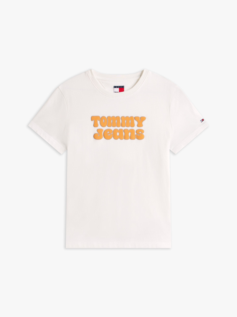 Μπεζ Essential T-shirt Με Λογότυπο Σε Κανονική Γραμμή  Γυναίκες
