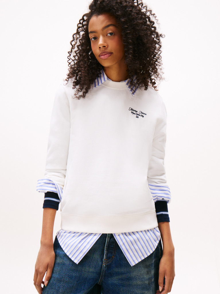Beige Essential Regular Logo Sweatshirt  Women
