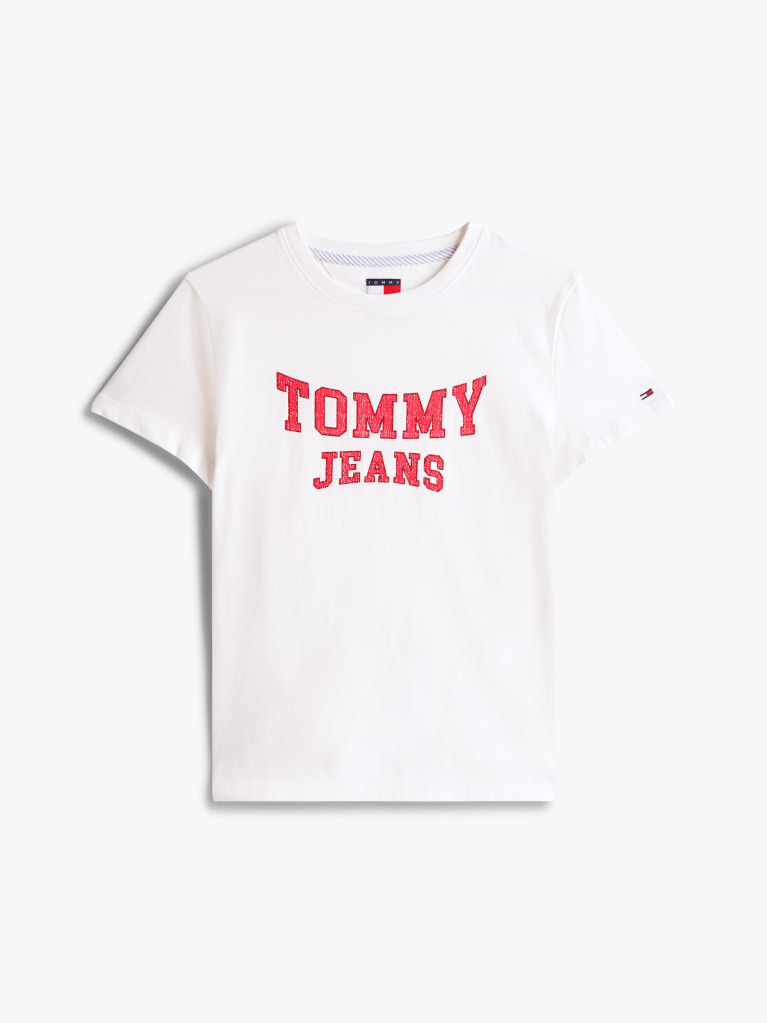 Μπεζ Varsity T-Shirt Με Κλασική Λαιμόκοψη  Γυναίκες