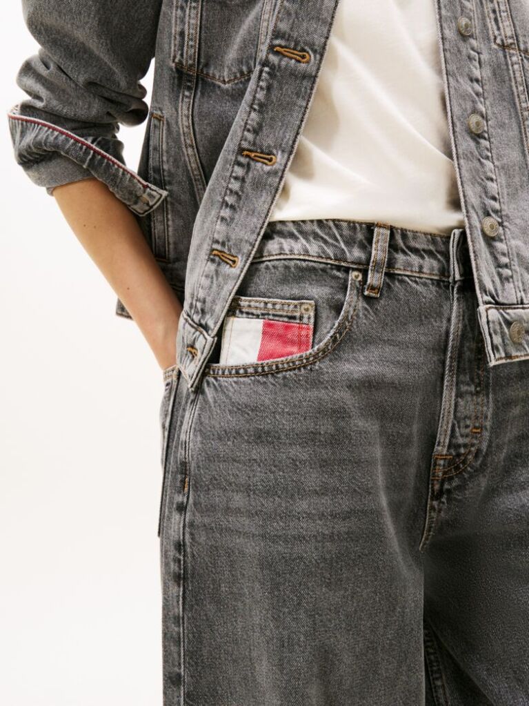 Denim Mid Rise Loose Wide Leg Jeans  Women