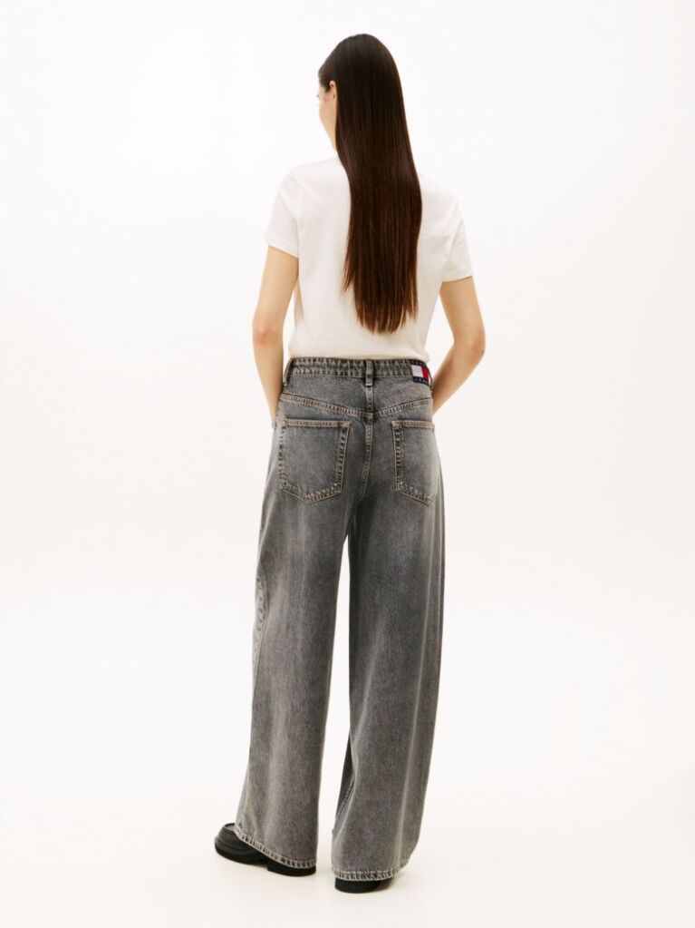 Denim Mid Rise Loose Wide Leg Jeans  Women