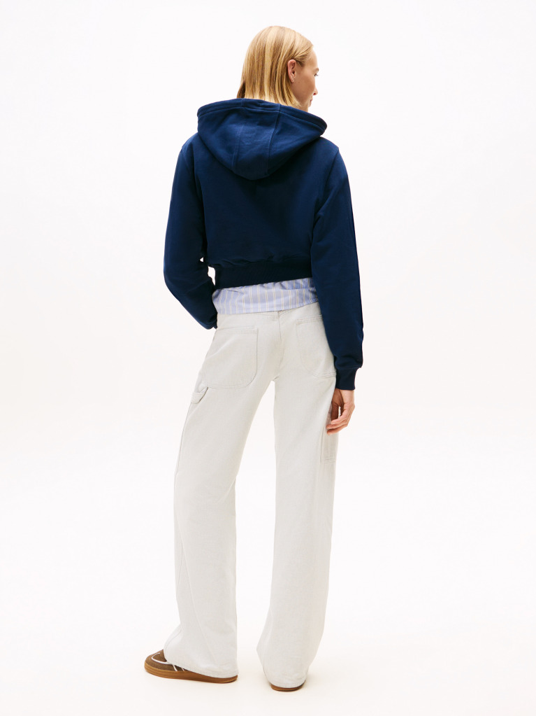 Μπλε Essential Hoodie Με Λογότυπο  Γυναίκες