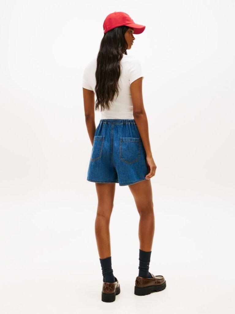Denim Chambray Loose Shorts  Women