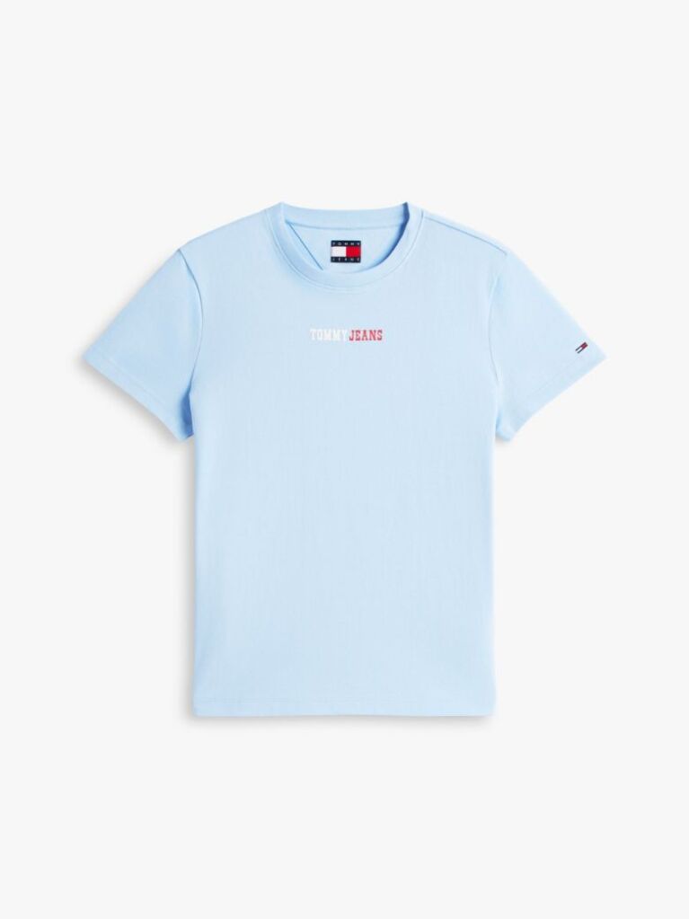 Μπλε T-Shirt Με Λογότυπο Και Κλασική Λαιμόκοψη  Γυναίκες