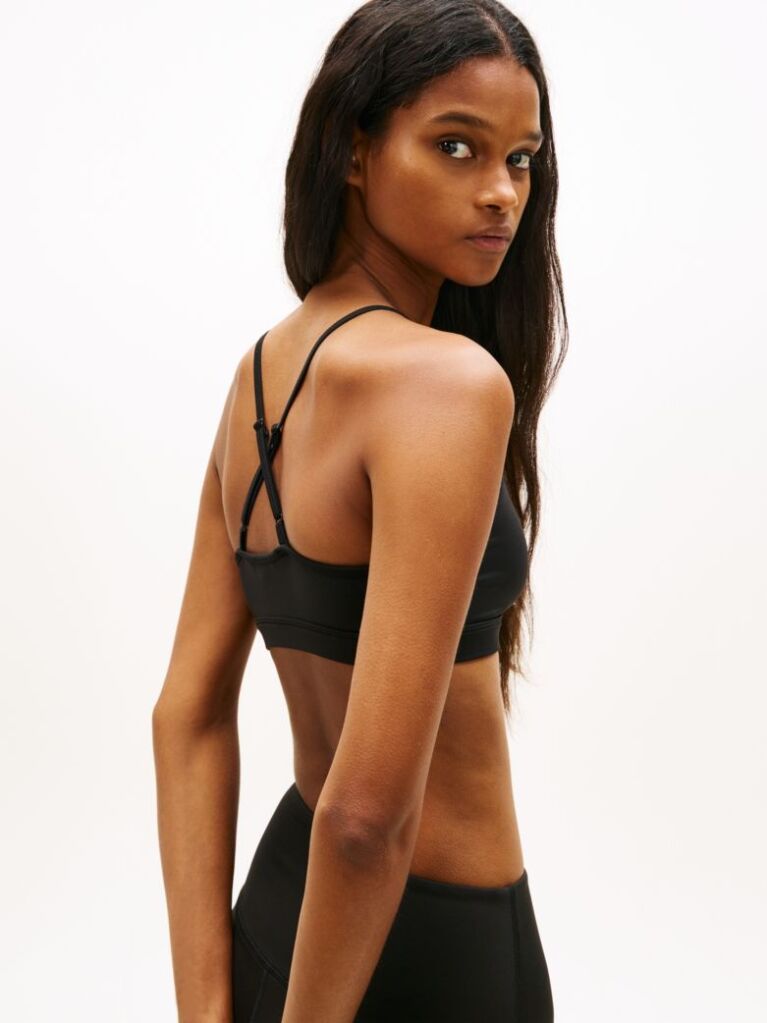 Μαύρο Bralette Τοπ Με Λογότυπο  Γυναίκες