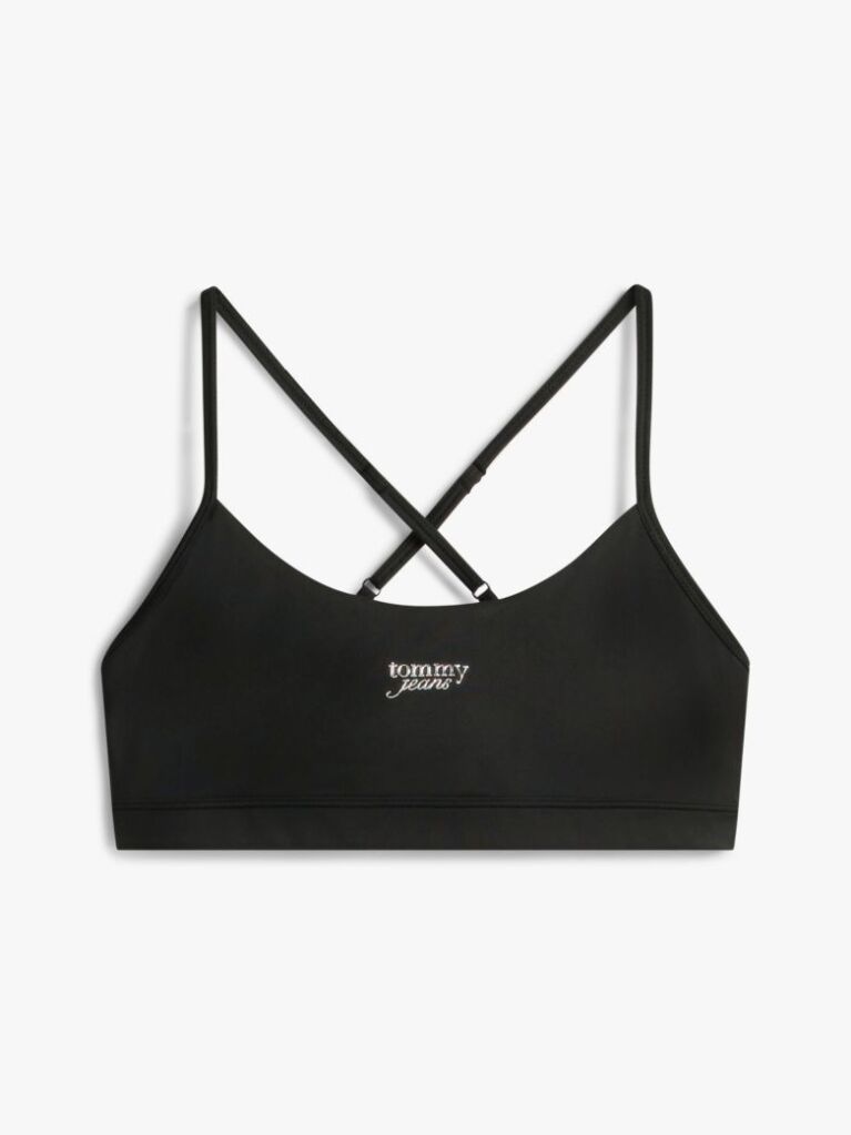 Μαύρο Bralette Τοπ Με Λογότυπο  Γυναίκες