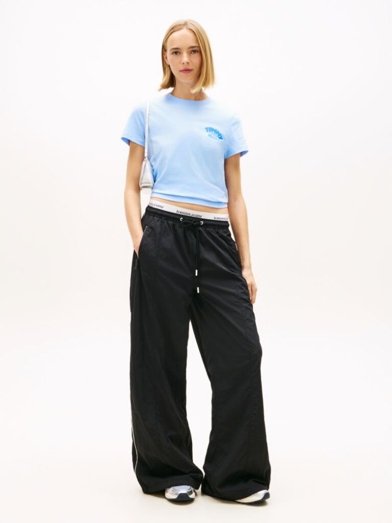 Blue Bubble Logo Crew Neck T-Shirt  Women