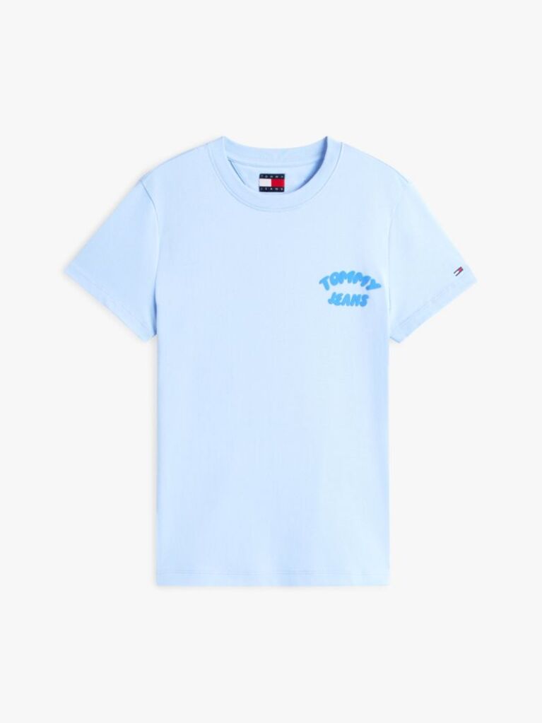 Blue Bubble Logo Crew Neck T-Shirt  Women