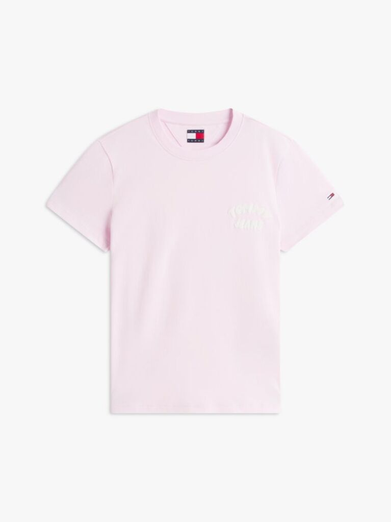 Pink Bubble Logo Crew Neck T-Shirt  Women