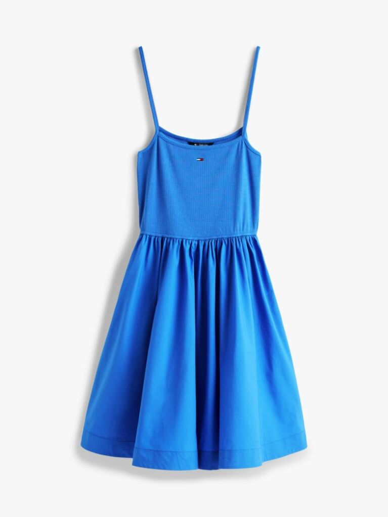 Blue Spaghetti Strap Extra Slim Mini Dress  Women