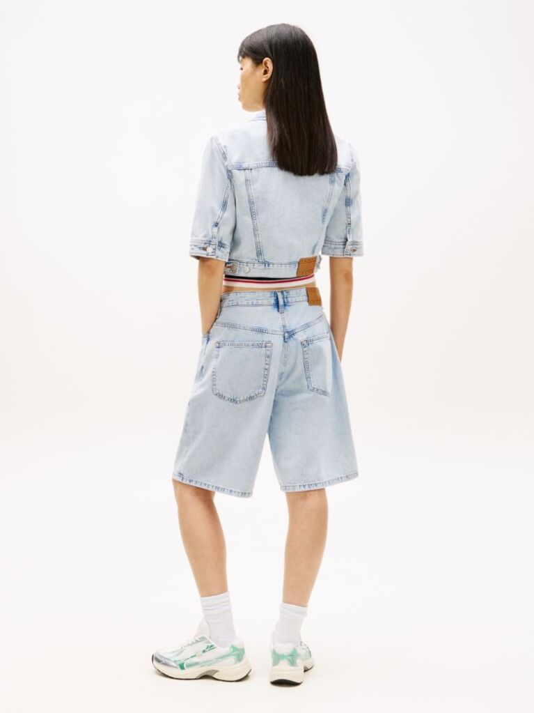 Denim Cropped Denim Τζάκετ  Γυναίκες