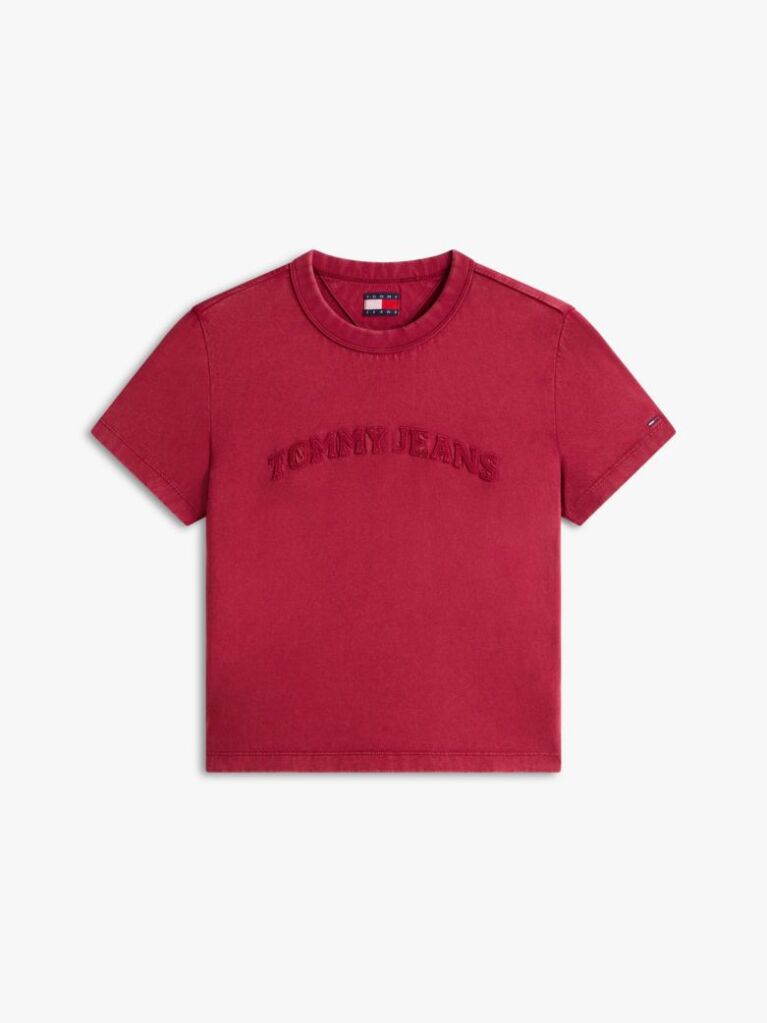 Pink Regular Tonal Logo Crew Neck T-Shirt  Women