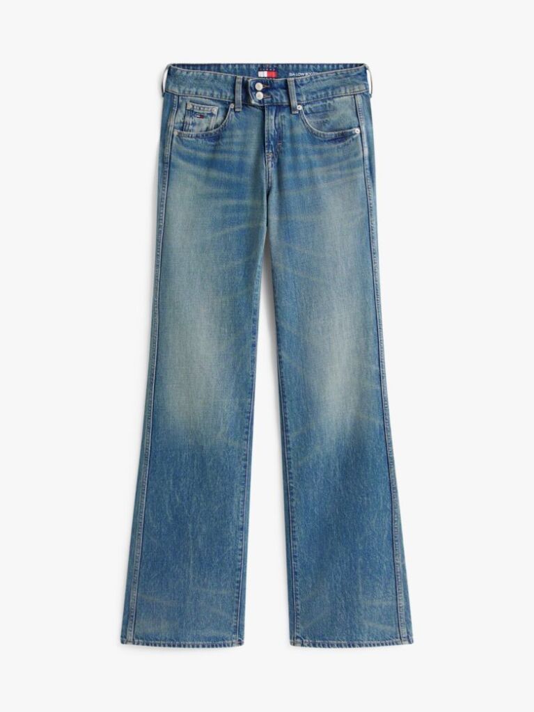 Denim Whiskered Low Rise Bootcut Jeans  Women
