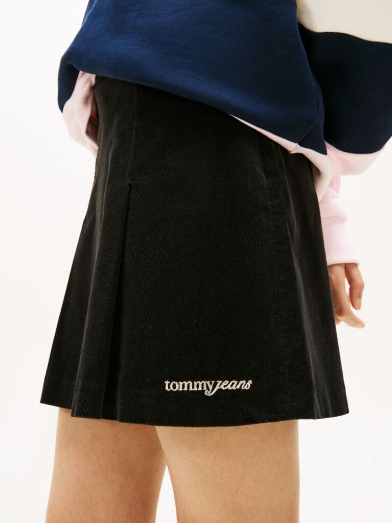 Black Pleated Mini Skirt  Women
