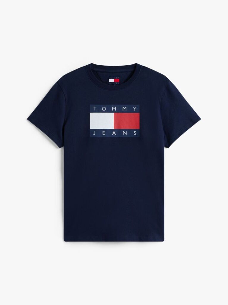 Μπλε T-Shirt Με Tonal Σημαιάκι  Γυναίκες