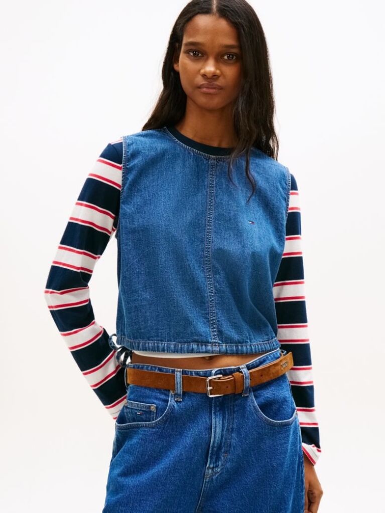 Denim Denim Αμάνικη Μπλούζα Με Δέσιμο  Γυναίκες