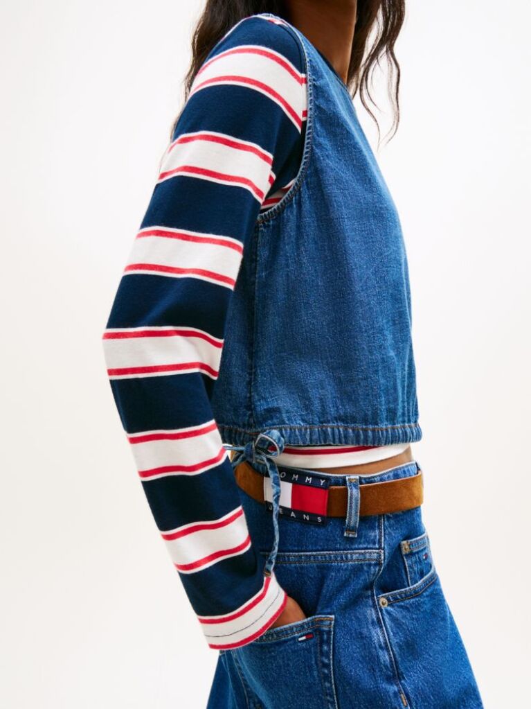 Denim Denim Αμάνικη Μπλούζα Με Δέσιμο  Γυναίκες