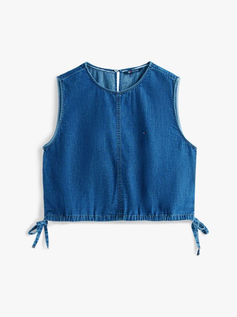 Denim Denim Αμάνικη Μπλούζα Με Δέσιμο  Γυναίκες