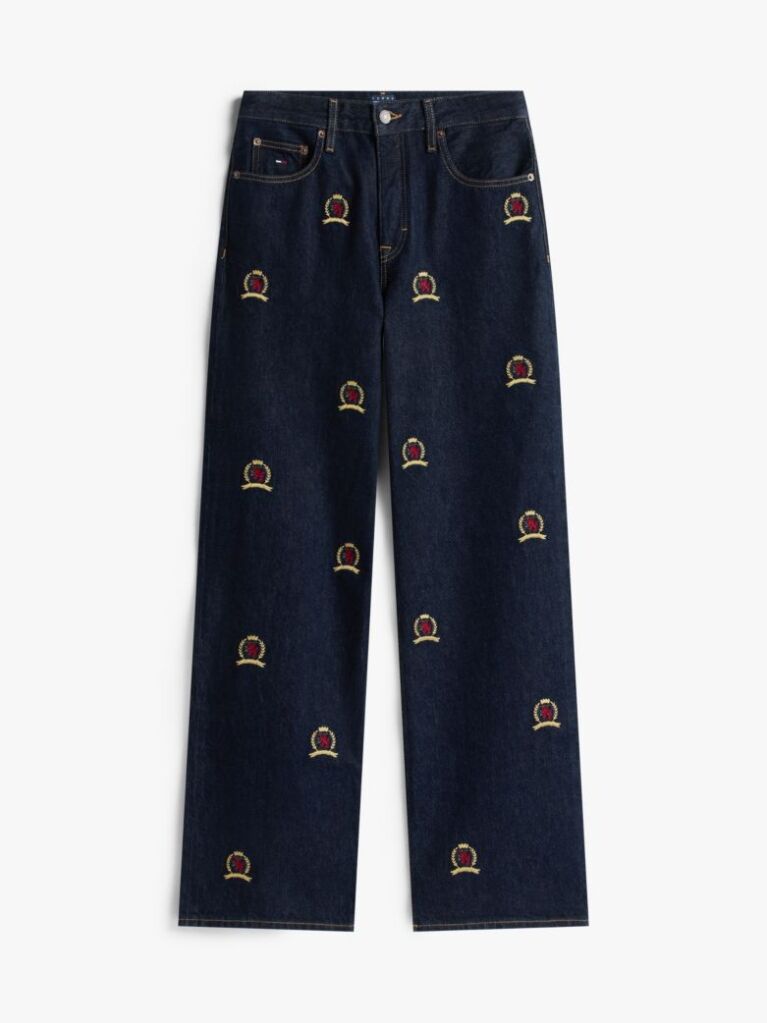 Denim Mia Τζιν Σε Άνετη Ίσια Γραμμή Με Κεντητό Οικόσημο  Γυναίκες